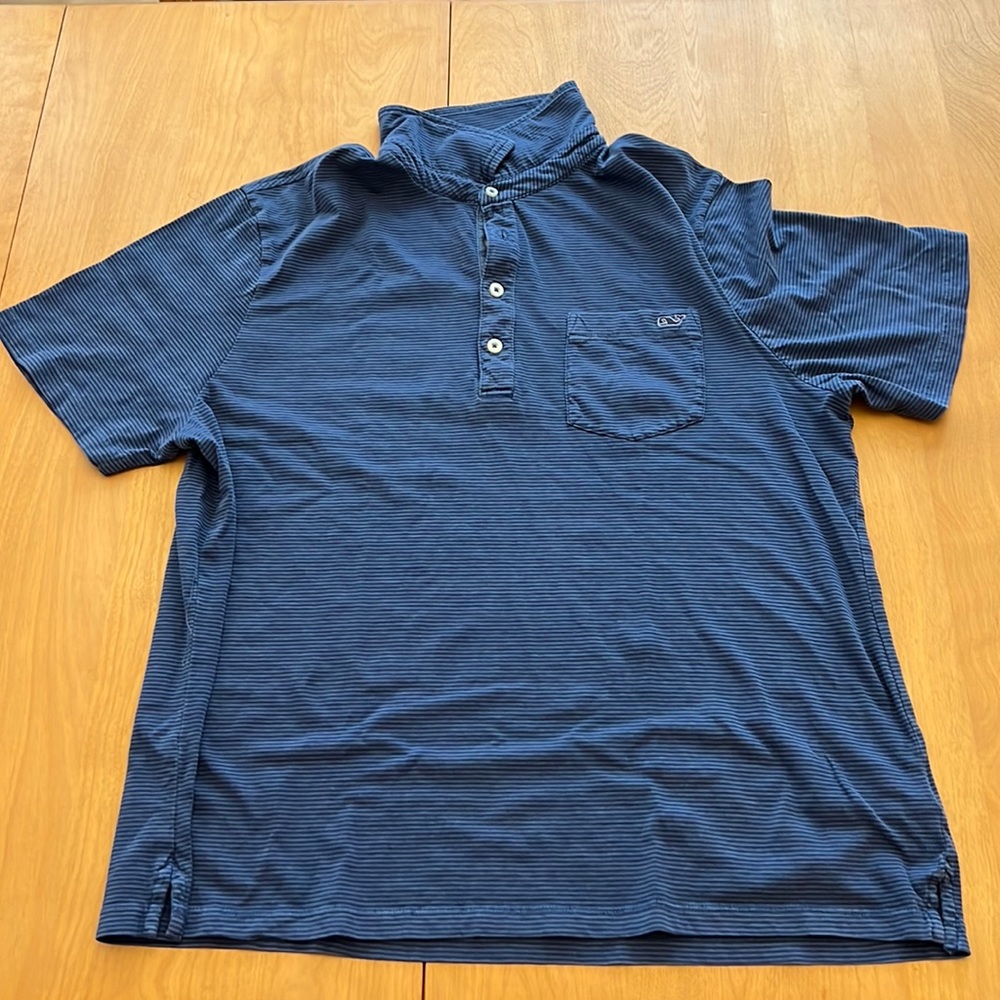 Mens vineyard vine stripped polo
